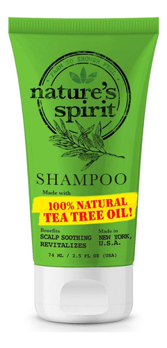 Champú Calmante Nature's Spirit 70 G Aceite De Árbol De