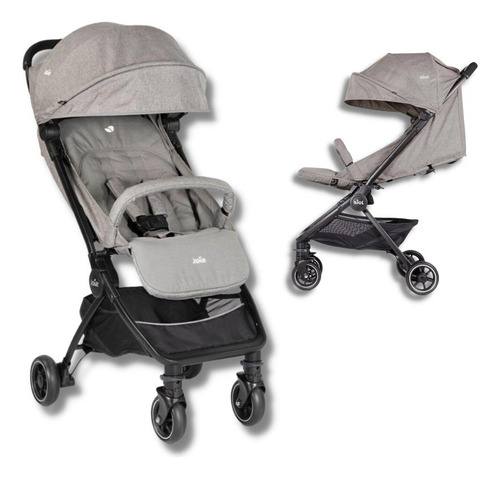 Carrinho de Bebe Joie Pact Flannel Cinza Carrinho de Bebe Joie Pact Flannel Cinza