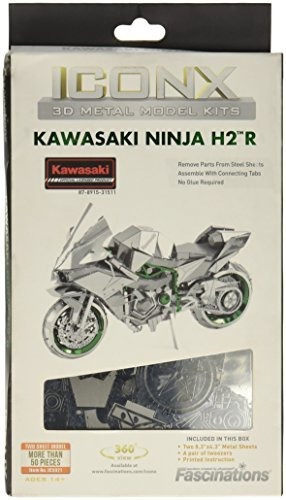 Tierra De Metal Kit Modelo 3d ******* Iconx Kawasaki Ninja 1