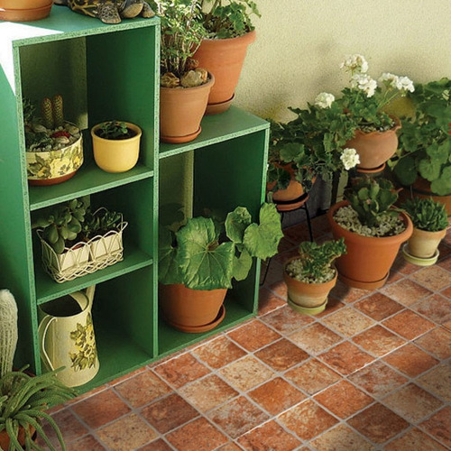 Imagen 2 de 6 de Piso Ceramico 1cal 45,3x45,3 Rustico Ebano Sat San Lorenzo