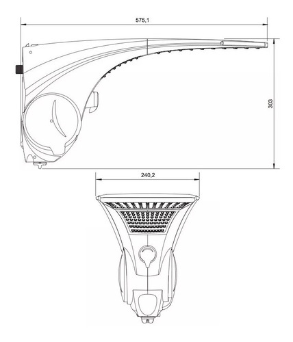 Imagem 2 de 2 de Ducha Lorenzetti Duo Shower Multitemp. 127v 5500w
