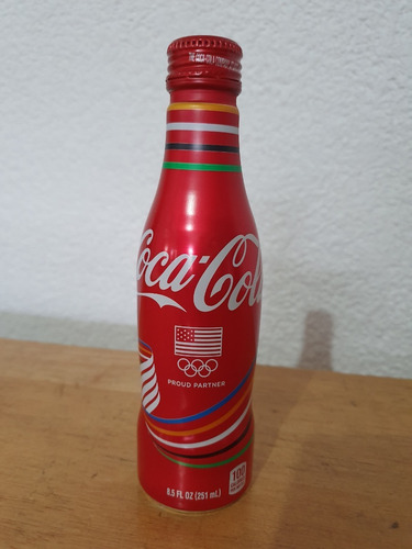 Botella De Aluminio De Coca Cola Olimpiadas Rio Brasil 2016