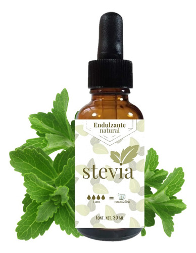 Extracto De Stevia Organica Liquida Natural No Amarga 30 Ml