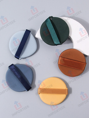 Set 7 Esponjas Aplicadores Maquillaje Borlas Velvet Puff