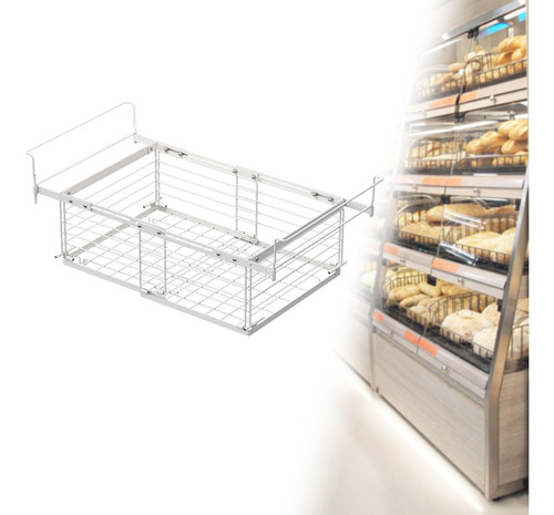 Cesta Colgante Para Congelador Horizontal, Estante De Blanco
