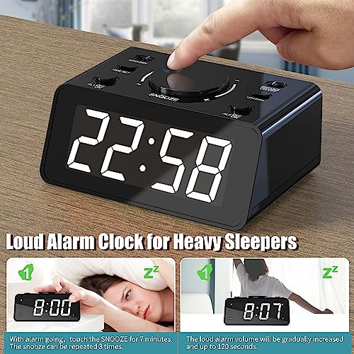 Reloj Despertador Inalámbrico Con Alarma Doble Y Voz Grababl