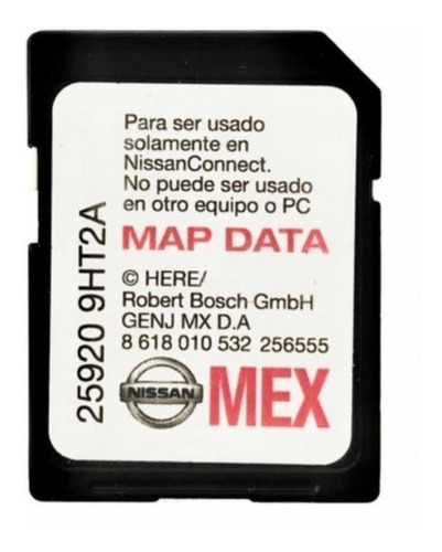 Tarjeta Sd Mapas Nissan 