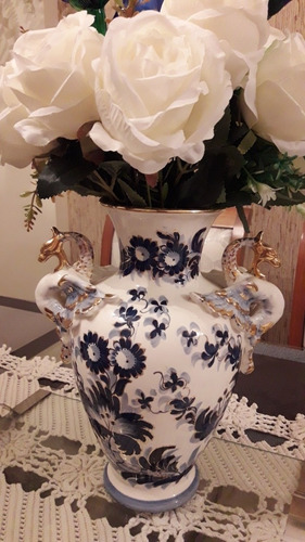 Imagem 1 de 6 de Vaso Porcelana Esmaltada Antiquíssimo Da Década De 50!!