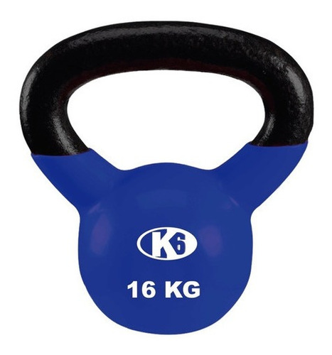 Kettlebell Pesa Rusa De Hierro Y Pvc 16 Kg 35lbs K6 Fitness