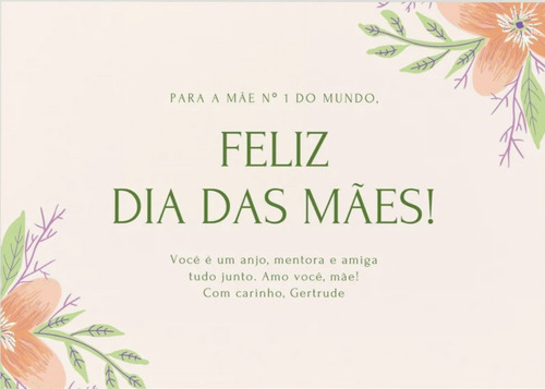 Kit Cartões Para Dia Das Mães - Personalize Sua Mensagem