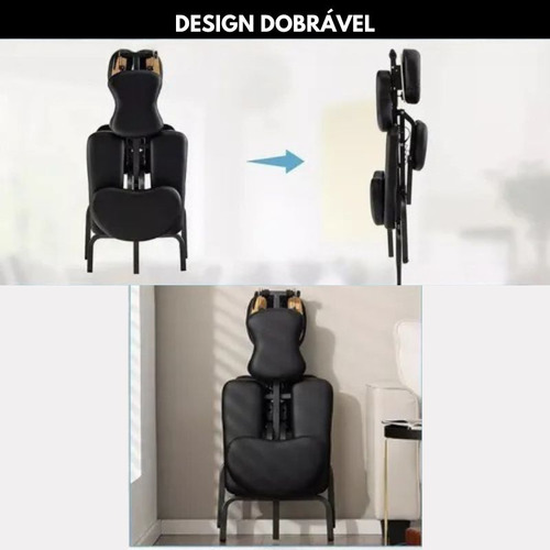 Cadeira Massagem Dobrável Portátil Quick Massage Fácil Uso