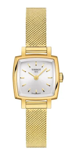Reloj Tissot Lovely Mujer Esfera Plateada Cuadrado Boleta