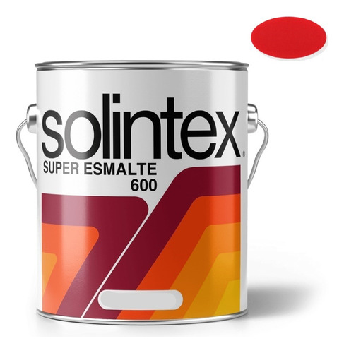 Pintura Aceite Super Esmalte 600 Rojo 0625 Galon Solintex