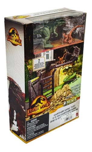 Jurassic World Minis Set Juego Gigantosaurus Rampage Mattel