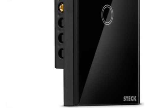Interruptor Steck Smarteck 1 Modulo Touch Wi-fi Bivolt Preto