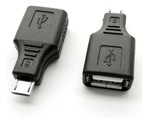 Usb 2.0 Micro Usb Male To Usb Female Otg Adapter  2 Pack 