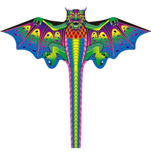 Nuevo Pterodáctilo Cometa 160 Cm Rojo/verde Cometa Dragón De