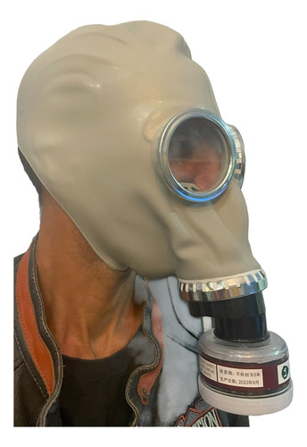 Máscara De Silicone Estilo Modelo Na 2ª Guerra Mundial Cor Cinza Style World War Gas Mask