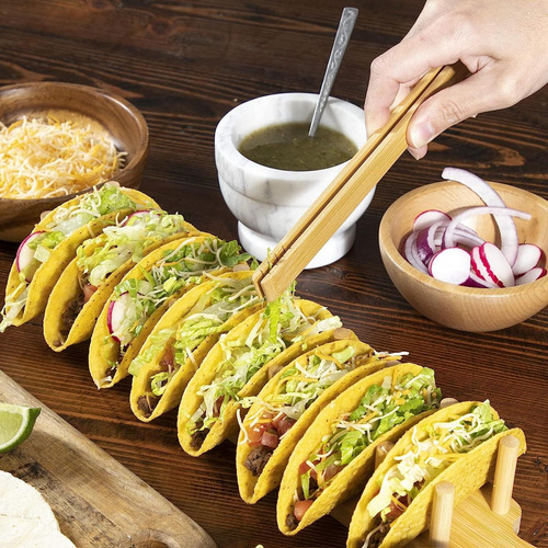 Soporte De Madera Para Tacos, Soporte Multiusos Para