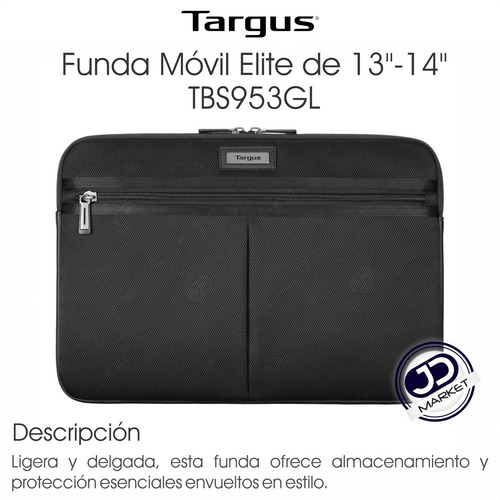 Imagen 2 de 9 de Targus Tbs953gl-70 Mobile Elite, Funda Maletín Hasta 14''