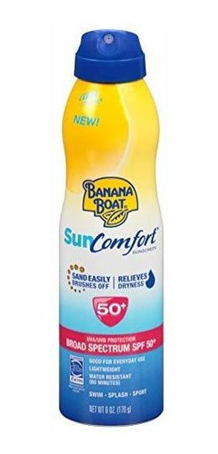 Banana Boat Spf Continua # 50 + Spray De 6 Onzas Sun Confort