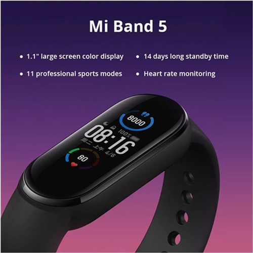 Imagen 3 de 10 de Xiaomi Mi Band 5 Reloj Inteligente Global Original