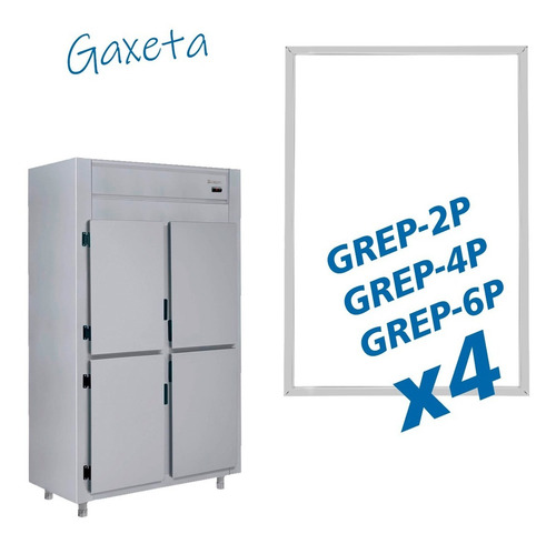 4 Borrachas Gaxeta Mini Camara Fria Gelopar Grep 4p 45 X 67