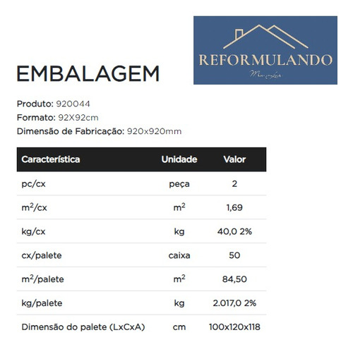 Porcelanato Valência Externo Villagrês 920044 92x92