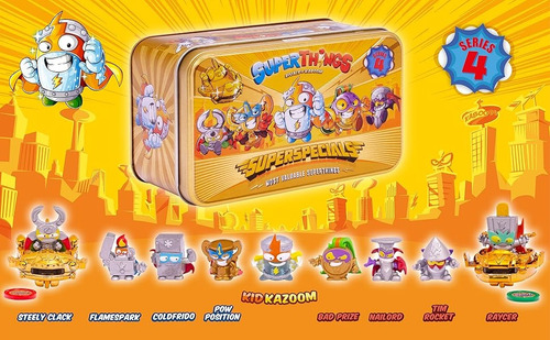 Superzings Series 4 Lata Dorada Incluye Figuras Exclusivas