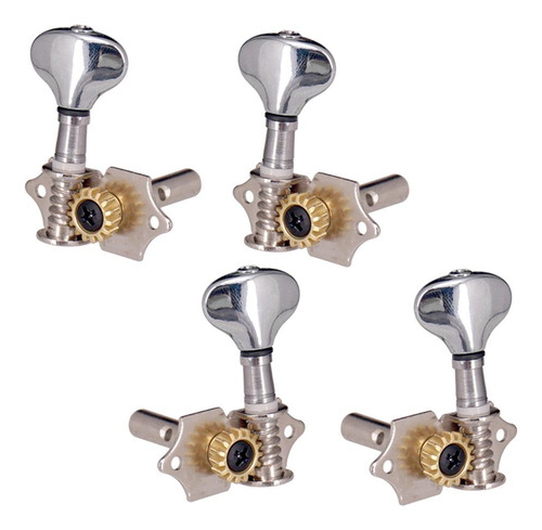 2 X 2 Tnners Ukulele Direito 2 Tnners Ukulele Esquerda Prata