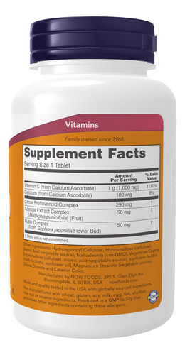 Complemento De Vitamina C-1000 De Supplements Now, 90 Compri