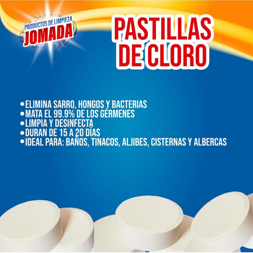 Pastillas De Cloro 25 Piezas