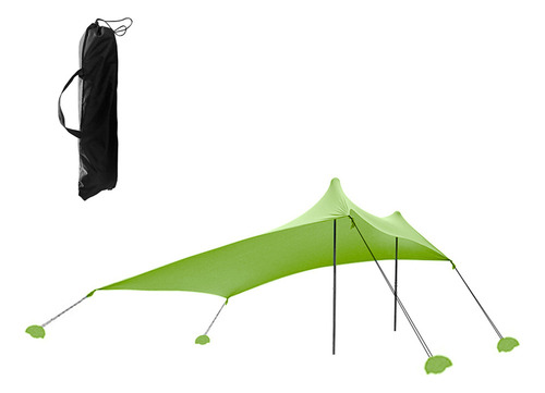Carpa De Playa, Refugio Solar Con Sacos De Arena Para Activi