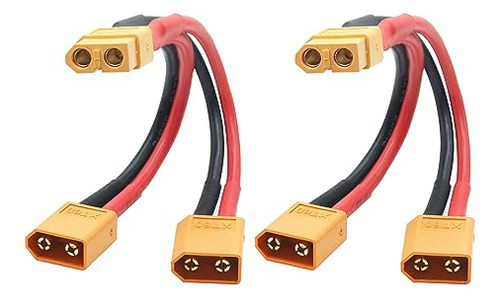 Paquete De 2 Cables Paralelos Xt60 Para Cuadricóptero Rc De