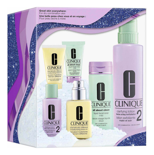 Loción Clinique Great Skin Everywhere: Piel Mixta A Seca Set