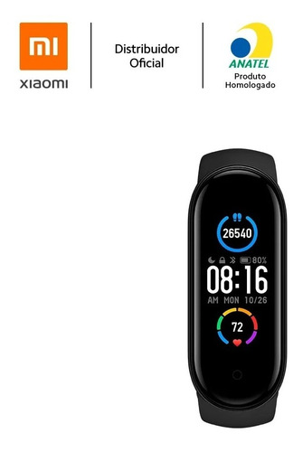 Smartband Xiaomi Mi Band 5 Pulseira Xiaomi Mi Band 5 Oficial