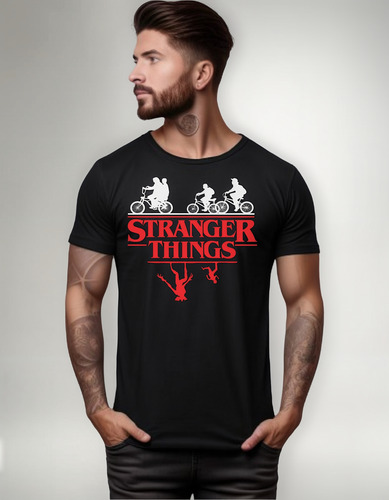 Playera -stranger Things - En Corte Para Hombre Y Mujer