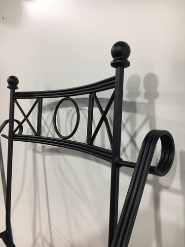 Imagen 5 de 9 de Sillon De Hierro Forjado Estilo Romano Pintura Epoxi Jardin