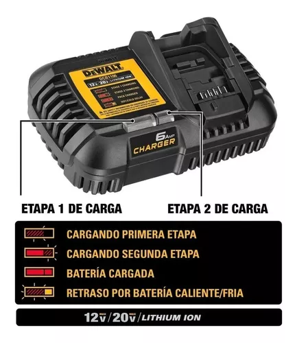 Cargador Rapido 20v 6 Amp Dcb1106-b3 Dewalt