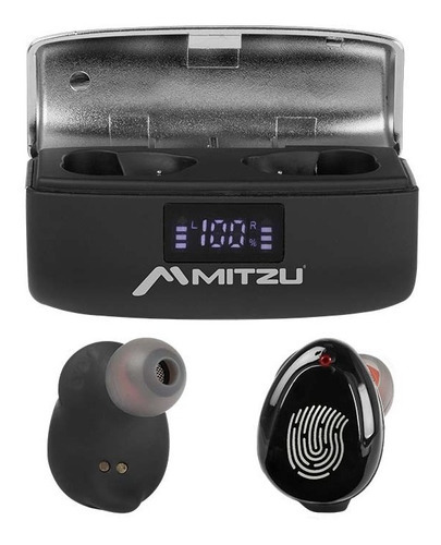 Audifonos Touch Mitzu Mh-9505 Bluetooth Color Negro