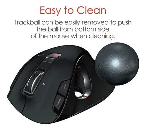 Mouse De Trackball Con Cable De Elecom G-g, Ergonómico, Del