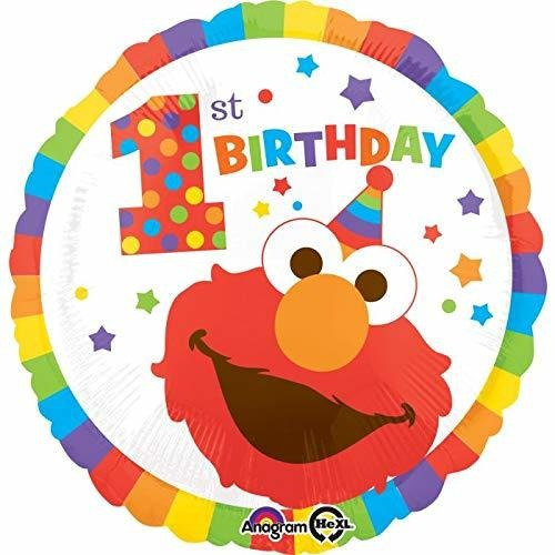 Elmo 1st Birthday Sesame Street Mylar 18 Balloon  Birth...