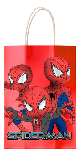10 Bolsas Dulces Cumpleaños Personalizadas Spiderman #8