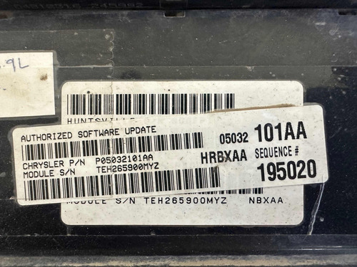 Pcm Usada 2000 Ram 3.9l A4 Reg Cam (mex) 05032101aa (Usado)