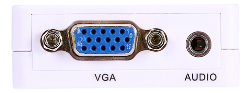 Mini Conversor Hdmi A Vga Hdmi 2 Vga Con Cable Usb 1080p