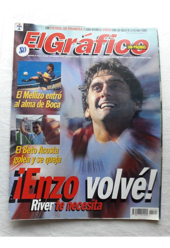 El Gráfico Nº 4121 Año 1998 Enzo Francescolli Beto Acosta 