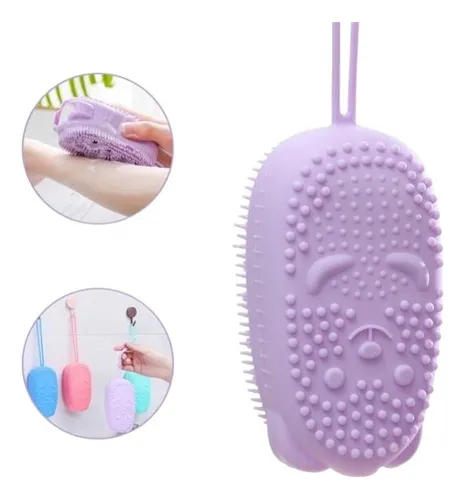 comprar Esponja Bucha De Silicone Com Porta Sabão Escova Para Banho