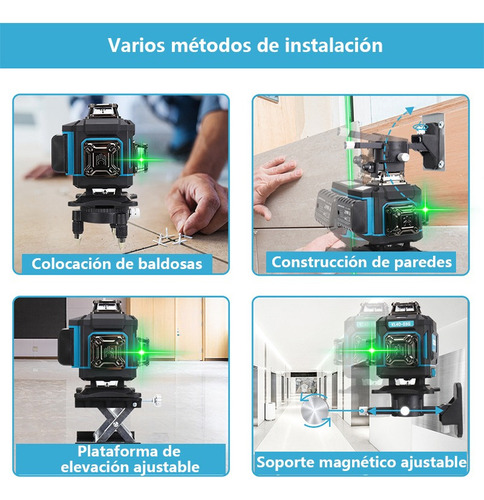 Nível A Laser Kezers 4d Com Display De 16 Linhas E
