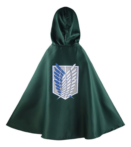Capa Verde Para Cosplay De Attack On Titan, Kit De Disfraces