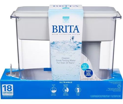 Filtro de agua Dispensador Brita UltraMax, 18 tazas, libre de BPA, color  blanco 